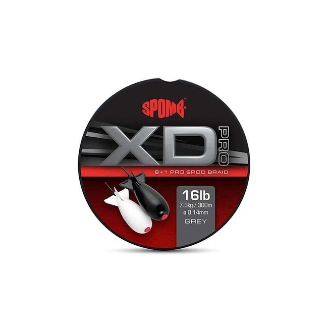 SPOMB XD Pro Geflecht Grau 8+1 - 0.14mm - 16LBs