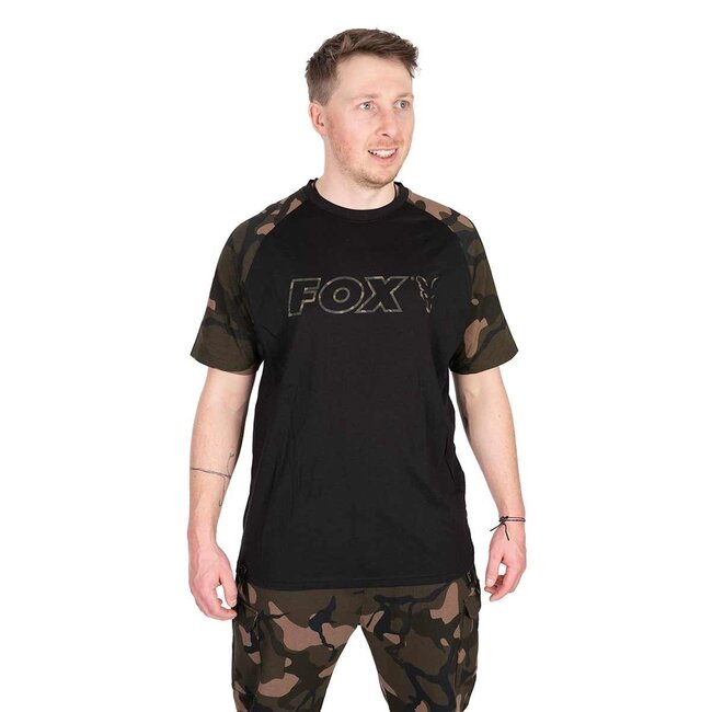 FOX Schwarz/Camo Outline T-Shirt