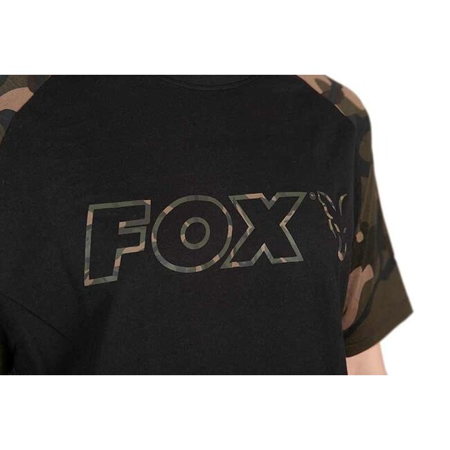FOX Schwarz/Camo Outline T-Shirt