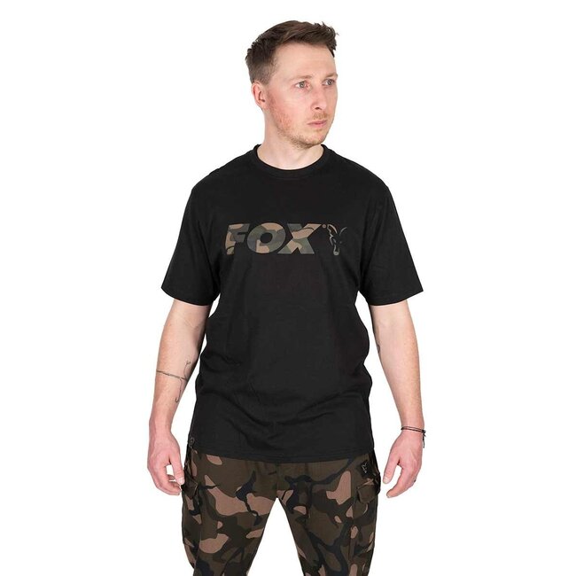 FOX Schwarz/Camo Logo T-Shirt