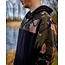 FOX LW Schwarz / Camo Split Zip Hoody