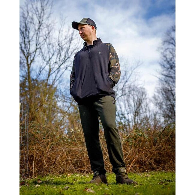 FOX Schwarz / Camo QTR ZIP Pullover - Pullover - GRÖSSE L