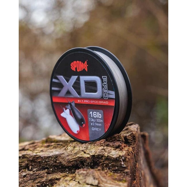 SPOMB XD Pro Geflecht Grau 8+1 - 0.14mm - 16LBs