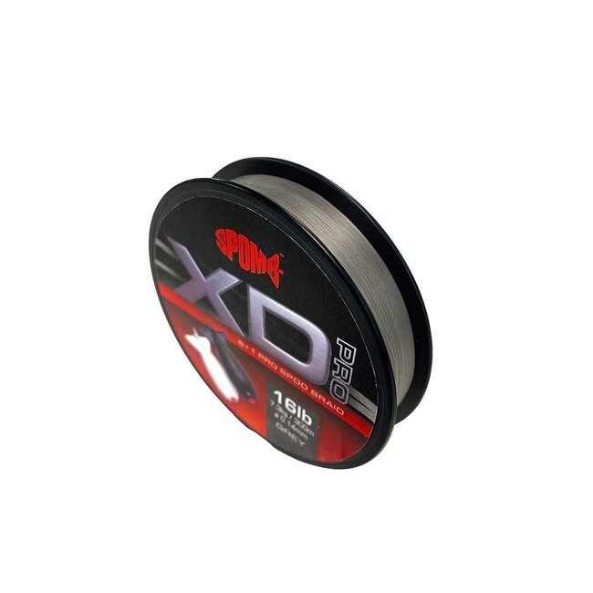 SPOMB XD Pro Geflecht Grau 8+1 - 0.14mm - 16LBs