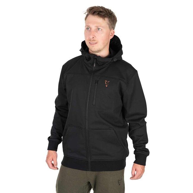 FOX Kollektion Soft Shell Jacke Schwarz & Orange (Letzte Größe XXL)