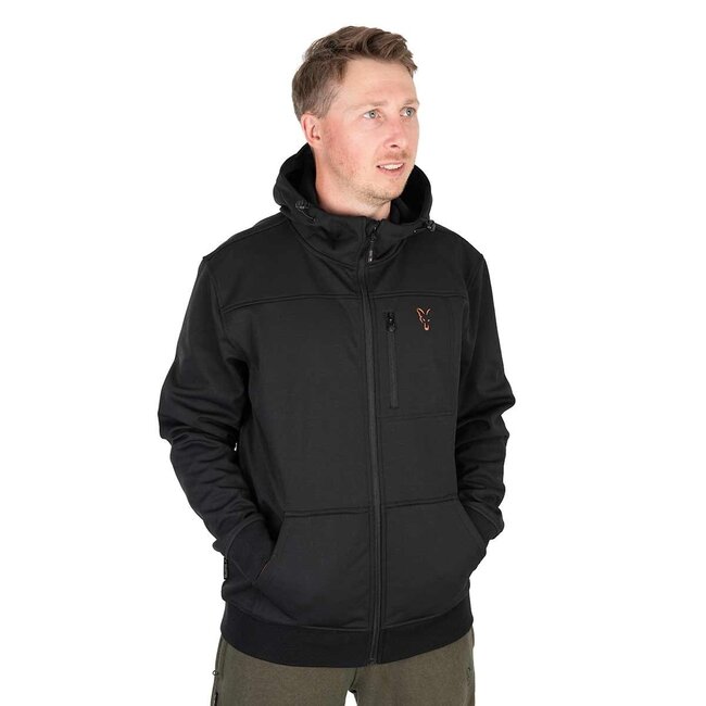 FOX Kollektion Soft Shell Jacke Schwarz & Orange (Letzte Größe XXL)