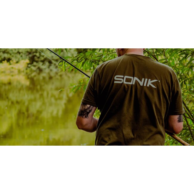 Sonik Raglan-Polo – Grün – MEDIUM