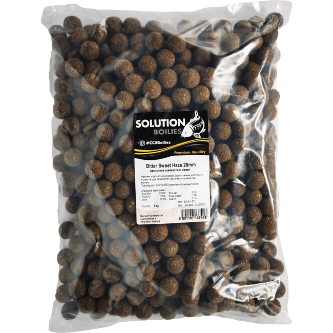 CC Solution Boilies Premium Range - Bitter Sweet Haze Boilies - 5KG