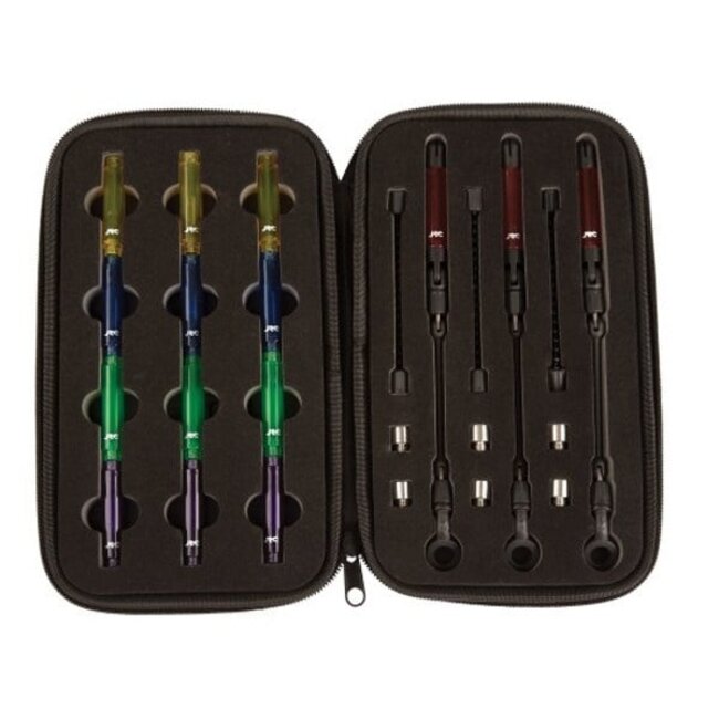 JRC Kurve Slim Indicator Schwarz Kleiderbügel | 3er Set