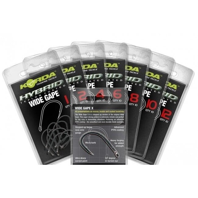 Korda Wide Gape (10 Stück) | Karpfenhaken