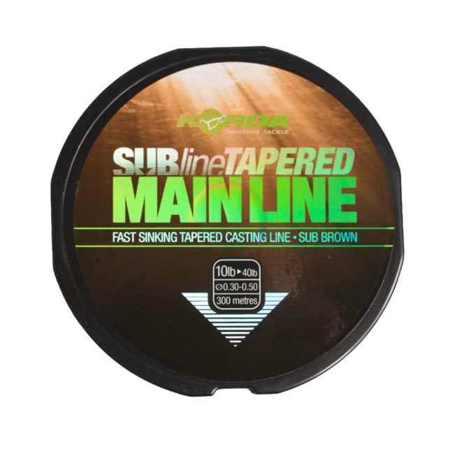 Korda Subline Tapered Mainline 300 Meter (Braun) | Karpfenschnur
