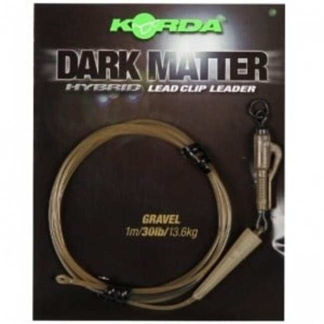 Korda Dunkle Materie 40lb Vorfach Hybrid Blei Clip