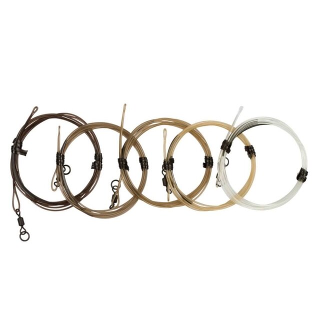 Korda Dark Matter 40lb Leader 50cm (Größe 8) Ring Swivel