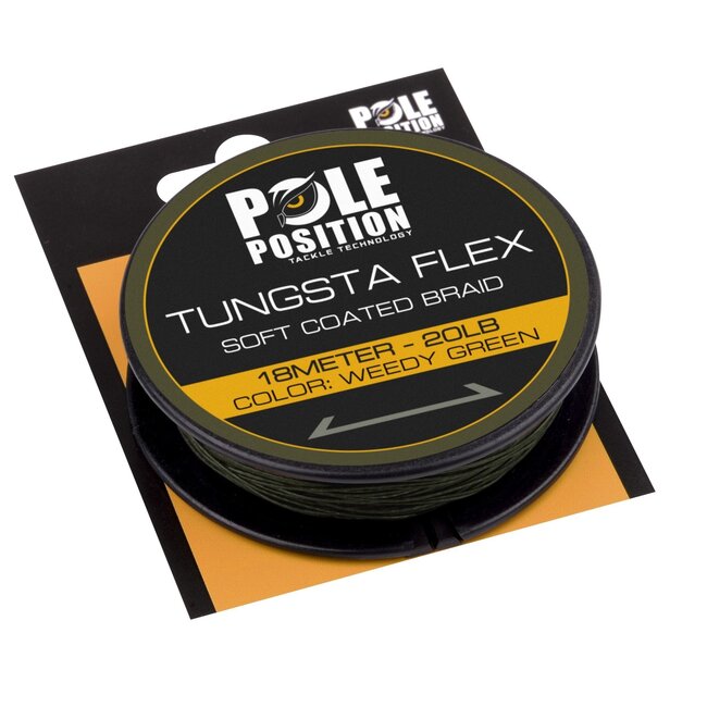 Pole Position Tungstaflex (Soft Coated Braid) 20m | hooklink material