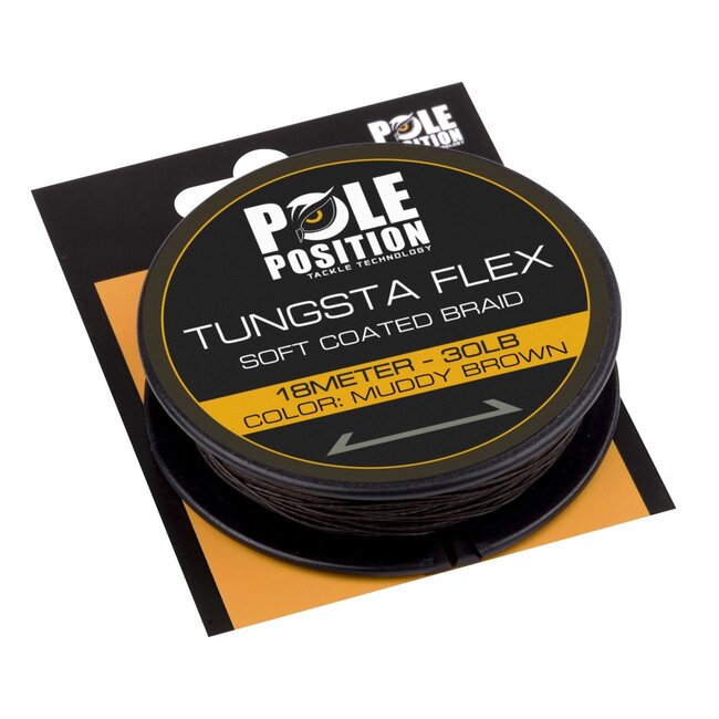 Pole Position Tungstaflex (Soft Coated Braid) 20m | hooklink material