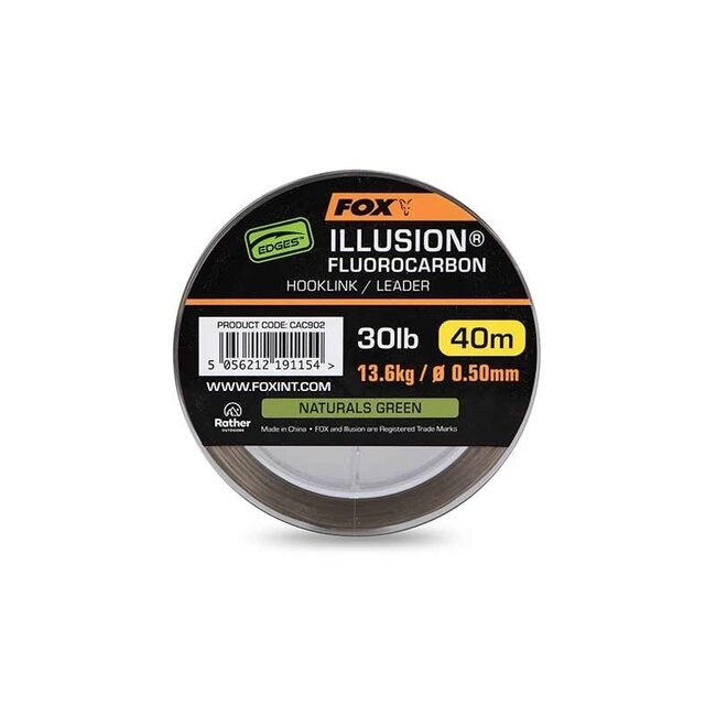 FOX Illusion Fluorocarbon Hooklink/Leader: kraftvolle und unsichtbare Unterlinie