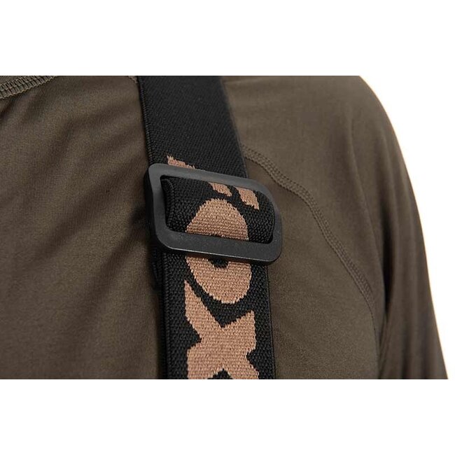 FOX Sherpa Tec Salopettes - Winterhose mit Sherpa Fleece - Khaki - Wasserdicht