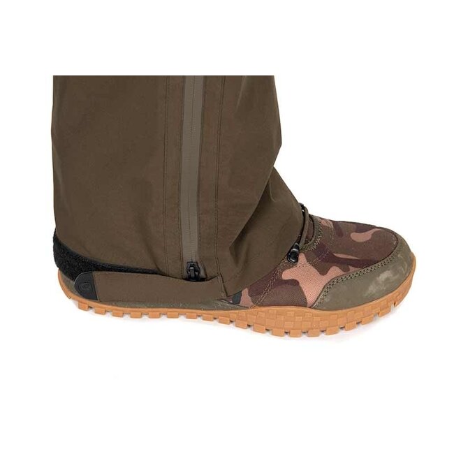 FOX Sherpa Tec Salopettes - Winterhose mit Sherpa Fleece - Khaki - Wasserdicht
