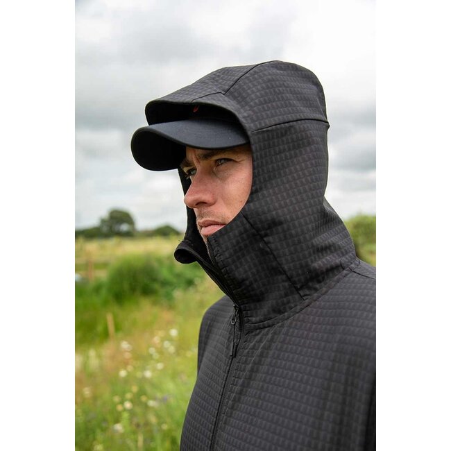 FOX PREMIUM Mid Layer Jacke Schwarz - Atmungsaktiv und komfortabel mit Stretch