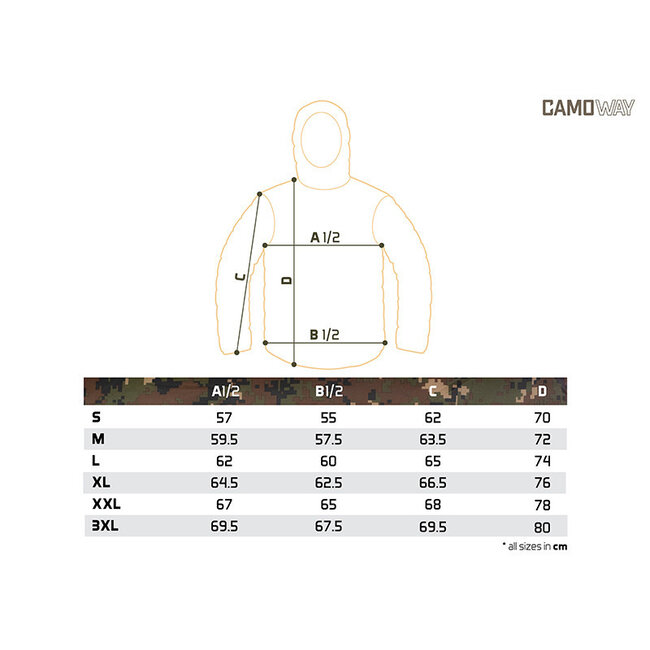 Delphin CamoWAY Jacke - Leichter Wärmeschutz für Outdoor-Aktivitäten