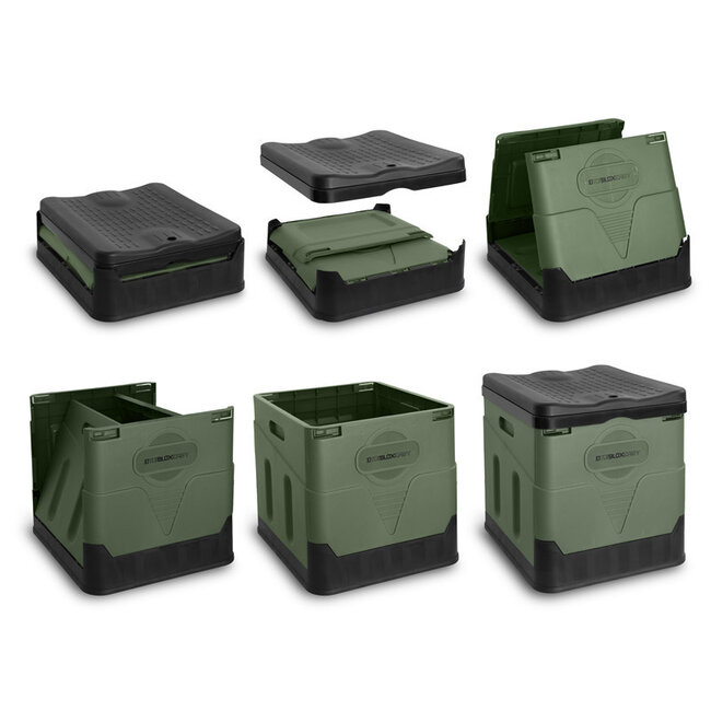 Delphin Portable Toilette - Kompakte Outdoor-Toilette - Grün