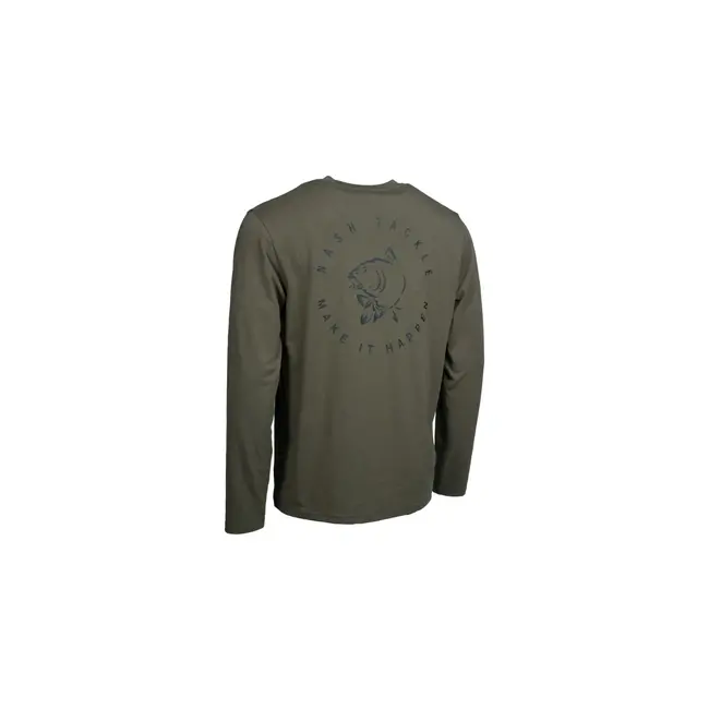 Nash Make it Happen - Carp Logo - Langarm T-Shirt - Grün