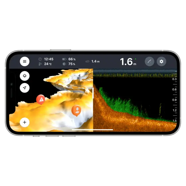 Deeper Chirp+ 3 - Smart Sonar - Drahtlos - 3 Strahlen - Fish Finder