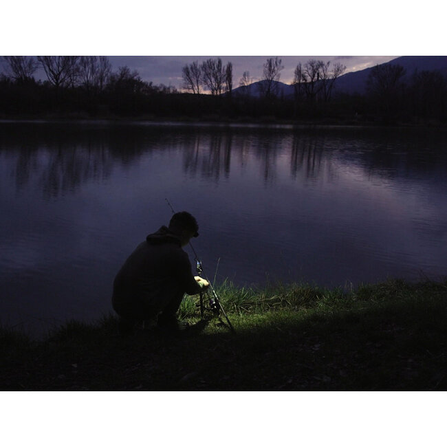 Delphin MonoX - Stirnlampe - Weiße & grüne LED - USB-C wiederaufladbar