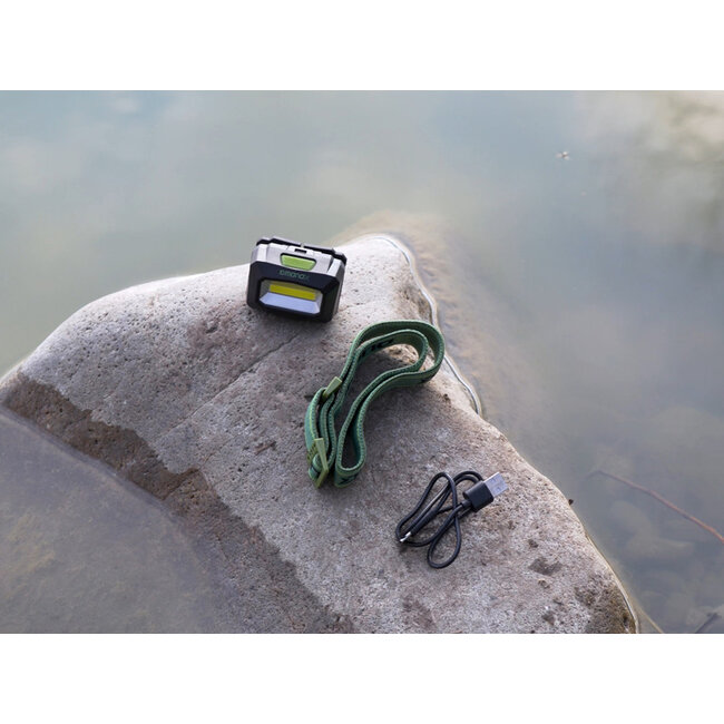 Delphin MonoX - Stirnlampe - Weiße & grüne LED - USB-C wiederaufladbar