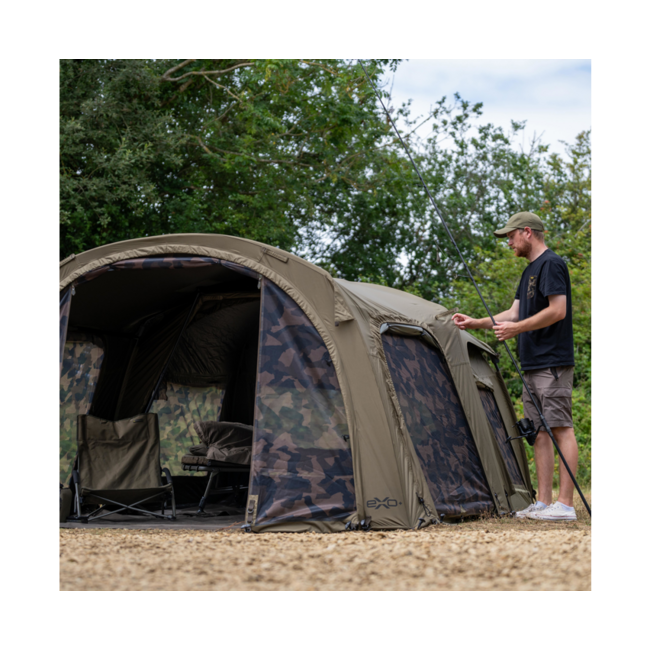 Avid Carp EXO+ - Extension Cap - Erweiterung für 2 Personen - Inklusive Bodenplane - Für EXO+ Bivvy