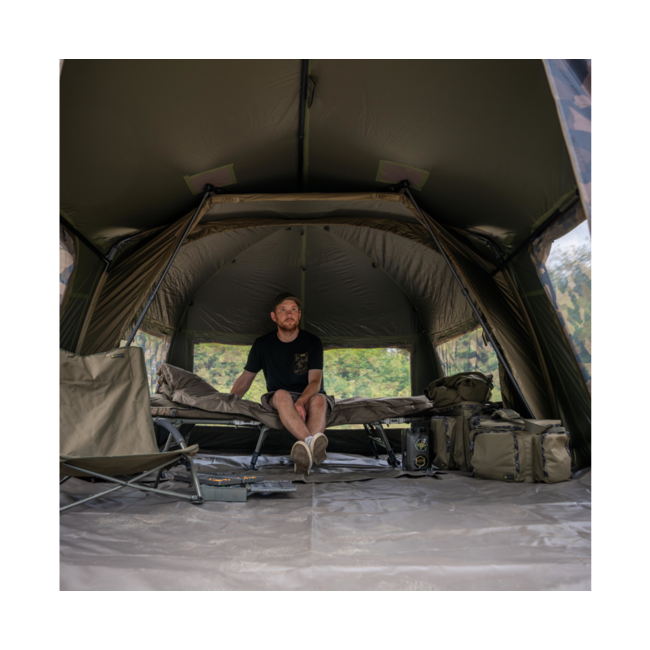 Avid Carp EXO+ - Extension Cap - Erweiterung für 2 Personen - Inklusive Bodenplane - Für EXO+ Bivvy