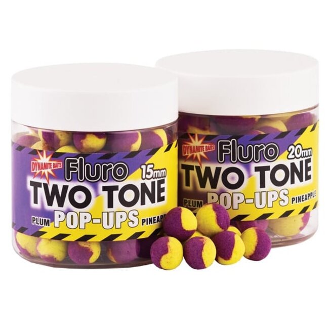 Dynamite Baits Fluro Two Tone Pop-Ups – 15 mm