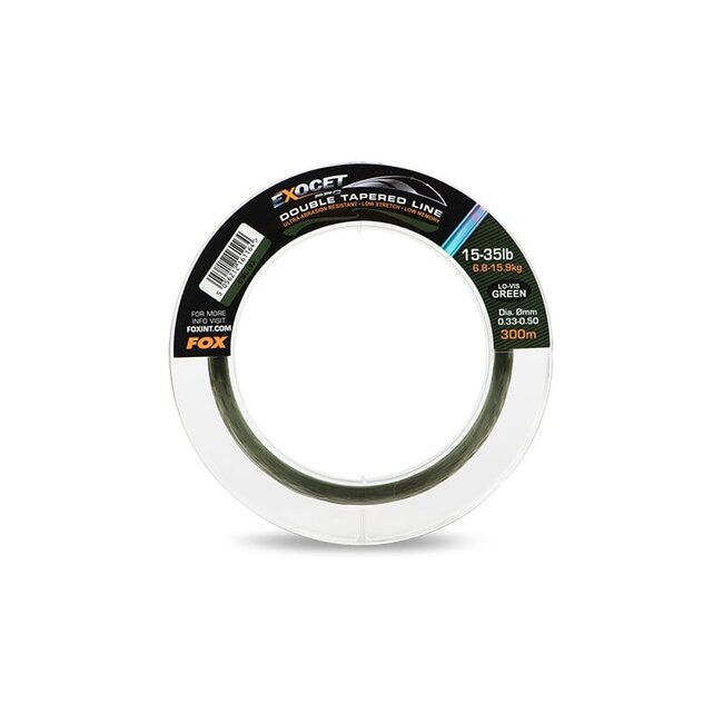 FOX Exocet Pro Double Tapered Mainline – Low Vis Green – Tapered Nylon Angelschnur