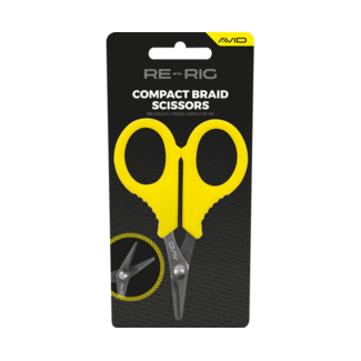 Avid Carp Re-Rig Compact Braid Scissors – Ultra Compact – Schere für geflochtene Schnüre
