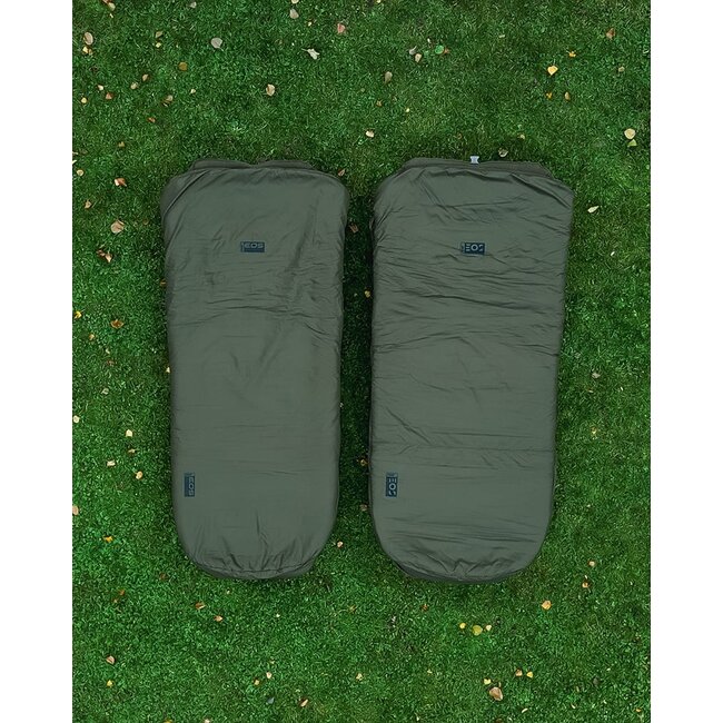 FOX EOS Compact Sleep System – 3 Jahreszeiten – Leichtgewicht – Komplettes bedchair-Set