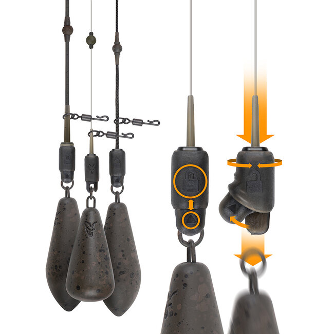 FOX Edges Heli-Clip – 3 Stück – Komplettes Helicopter-Clip-Set