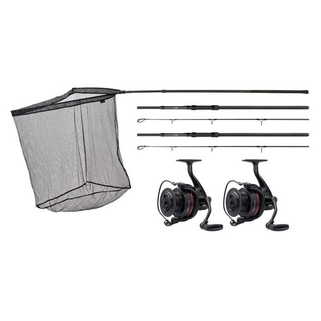 JRC Rova Carp LT 2-Rod Combo – 2 Ruten, 2 Rollen + Kescher