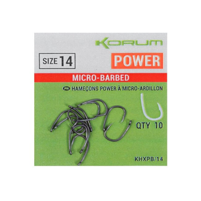 Korum Xpert Power – Karpfenhaken – 10 Stück