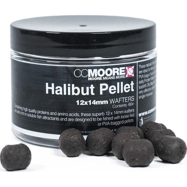 CC Moore Halibut Pellet Wafters – 12 x 14 mm