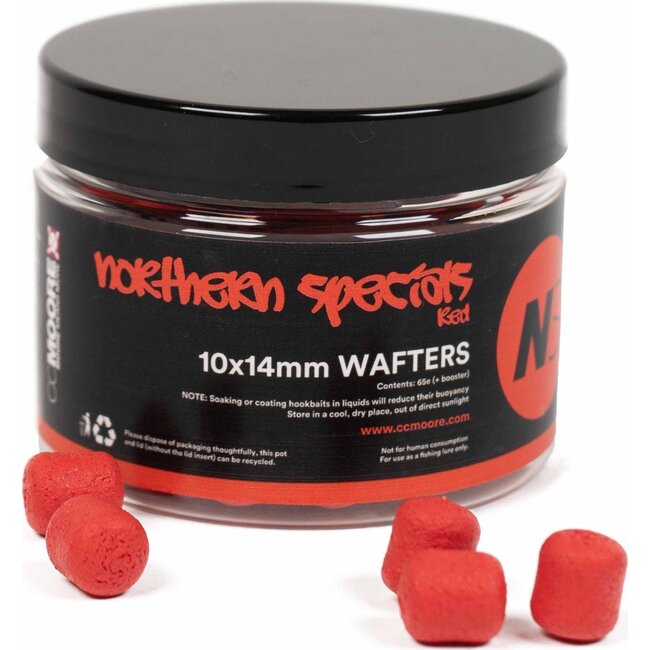 CC Moore NS1 Dumbell Wafters – Rot – 10 x 14 mm