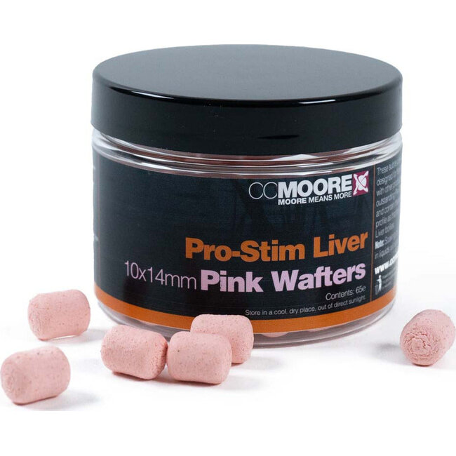 CC Moore Pro-Stim Liver - Dumbell Wafters - Roze - 10x14mm