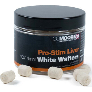 CC Moore Pro-Stim Liver - Dumbell Wafters - Wit - 10x14mm