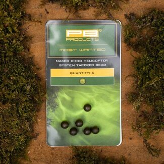 PB Products Naked Chod/Helicopter System, Tapered bead, 6 Stück, Weed