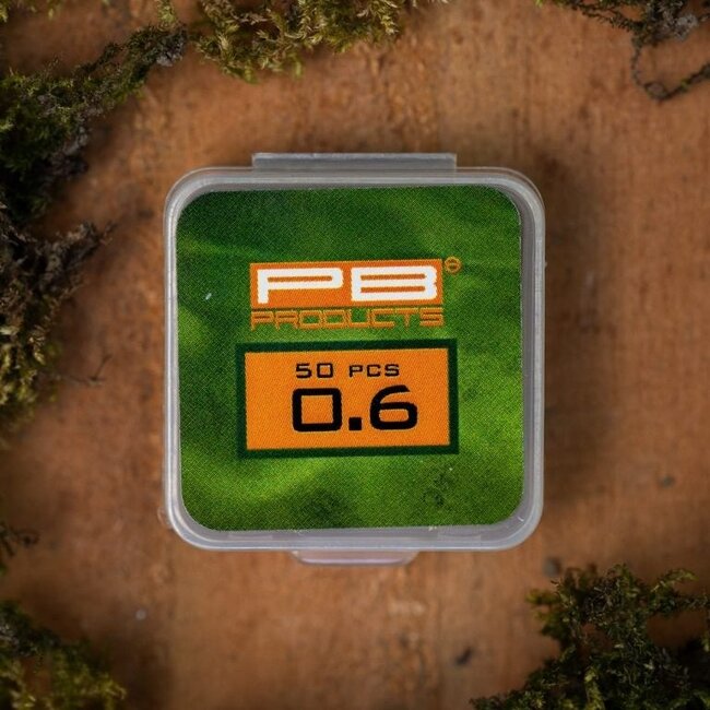 PB Products Double crimps 0,6 mm/5 mm matt schwarz 50 Stück