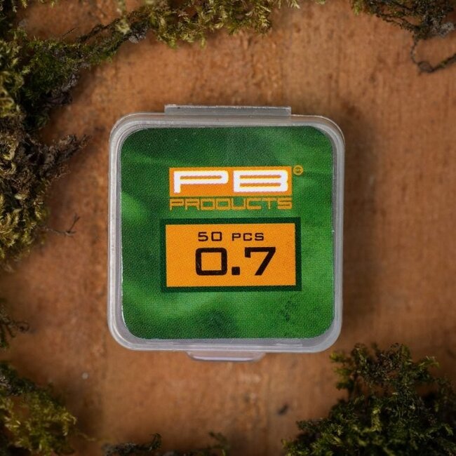 PB Products Double crimps 0,6 mm/5 mm matt schwarz 50 Stück