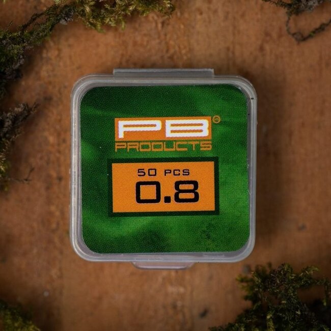 PB Products Double crimps 0,6 mm/5 mm matt schwarz 50 Stück