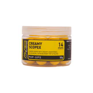Avid Carp Creamy Scopex – 14 mm – pop-ups – Gelb