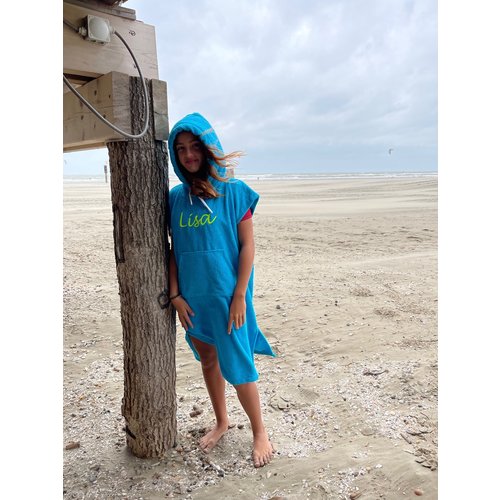 S&LT  Kinder surfponcho borduren