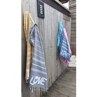 Hamamdoek met 100% LOVE print