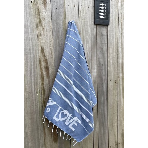 Ottomania Hamamdoek met 100% LOVE print